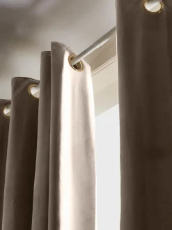 Cortinas oscurecedoras de terciopelo con ojales Rush, 2 uds.