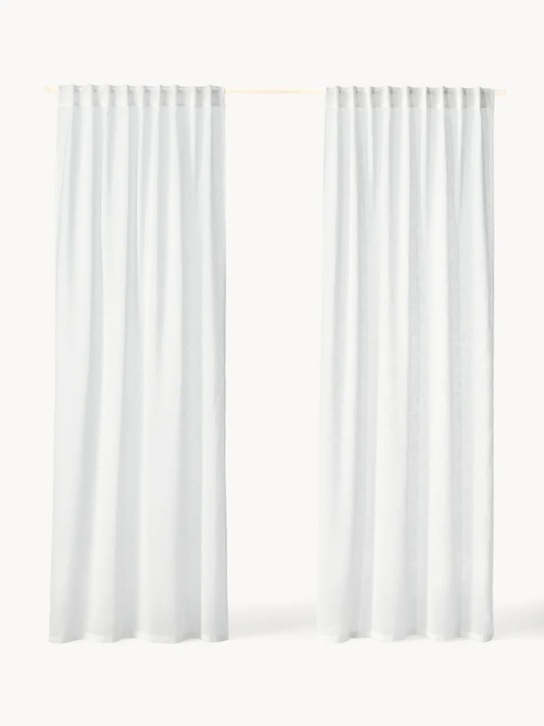 Cortinas semitransparentes Ibiza, 2 uds.