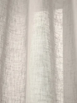 Cortinas semitransparente con cinta de lazo Gardine Ibiza, 2 uds.