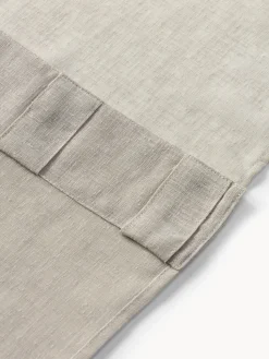 Cortinas semitransparente con cinta de lazo Gardine Ibiza, 2 uds.