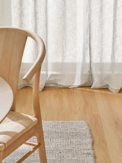 Cortinas semitransparente con cinta de lazo Gardine Ibiza, 2 uds.