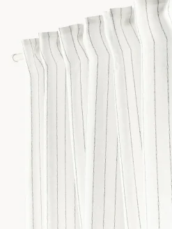 Cortinas semitransparentes con lazo Birch, 2 uds.