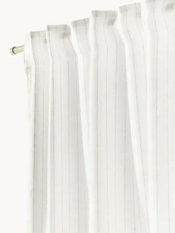 Cortinas semitransparente con cinta de lazo Birch, 2 uds.