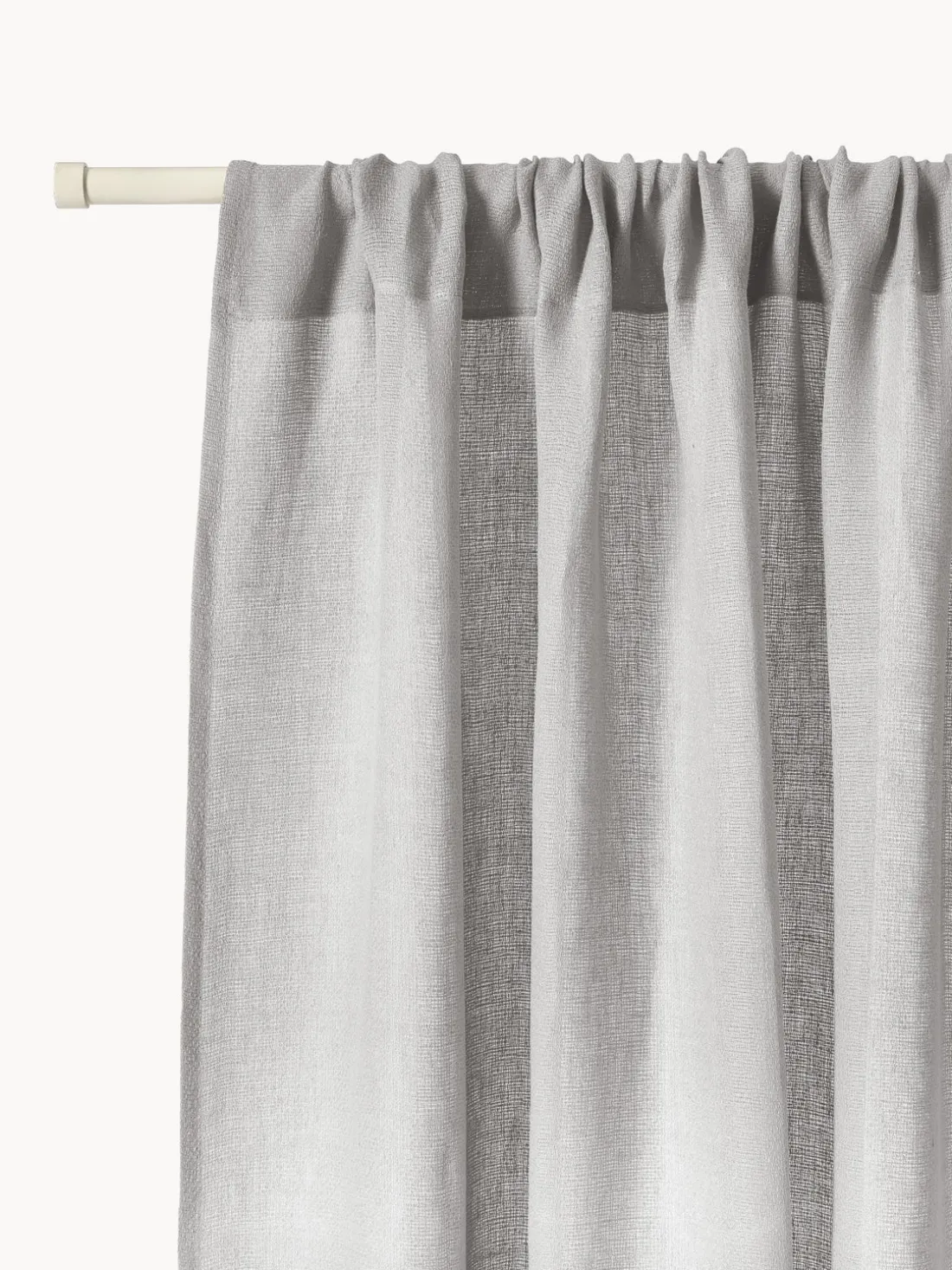 Cortinas semitransparentes con dobladillo Harmony, 2 uds.
