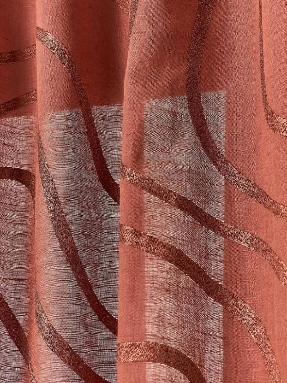 Cortinas semitransparentes con lazos Lidia, 2 uds.