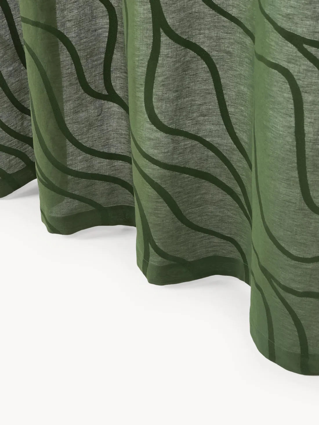 Cortinas semitransparentes con lazos Lidia, 2 uds.