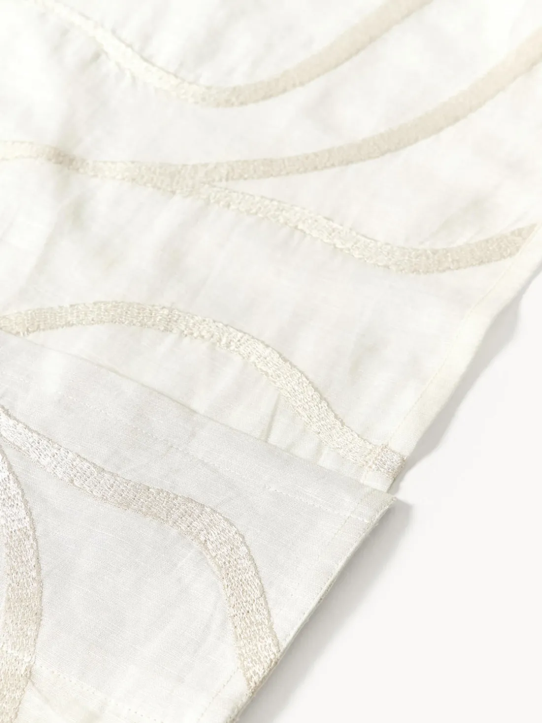 Cortinas semitransparentes con lazos Lidia, 2 uds.