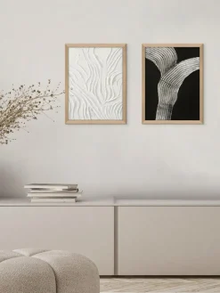 Cuadro con marco Raw Shape II, sobre lienzo