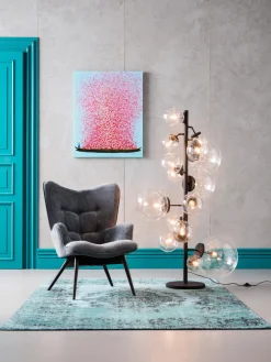 Cuadro en lienzo pintado Flower Boat