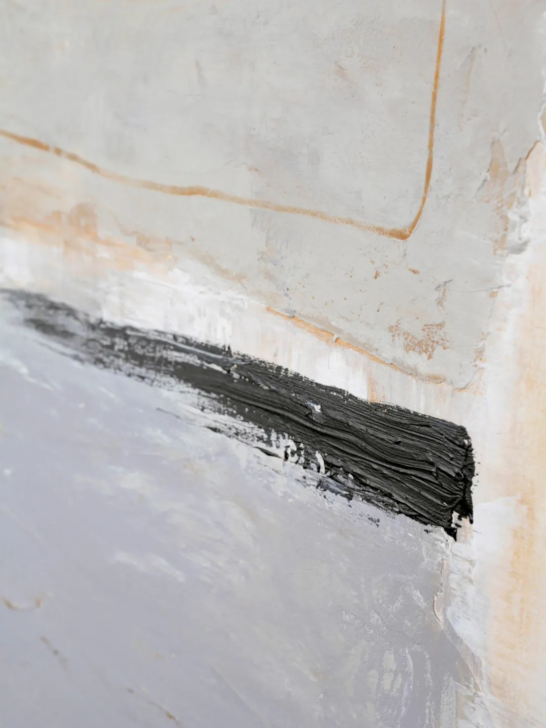 Cuadro en lienzo pintado a mano Scenario, marco de madera