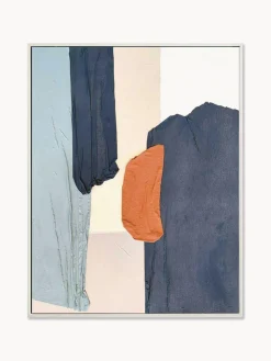 Cuadro en lienzo pintado a mano con marco Fabrics