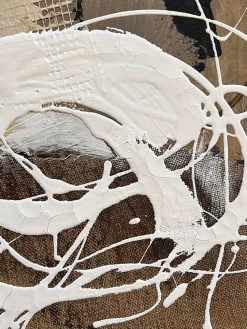 Cuadro en lienzo pintado a mano Cream