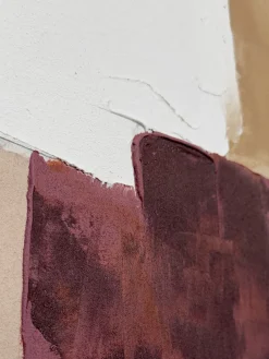 Cuadro en lienzo pintado a mano Desert Echo, marco de madera