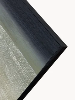 Cuadro en lienzo pintado a mano Kubrick, marco de madera