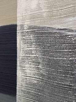 Cuadro en lienzo pintado a mano Kubrick, marco de madera