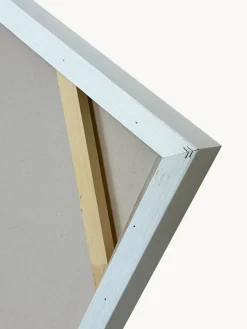 Cuadro en lienzo pintado a mano Upside, marco de madera