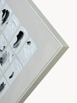 Cuadro en lienzo pintado a mano Peirce, marco de madera