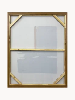 Cuadro en lienzo pintado a mano Snorkel Blue, marco de madera