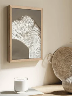 Cuadro Nordic Art / Raw shape 1 / 30x40 cm / Marco de roble