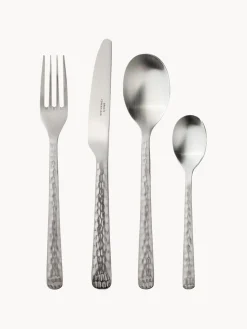 Cubertería cepillada mate Hune, 4 comensales (16 pzas.)