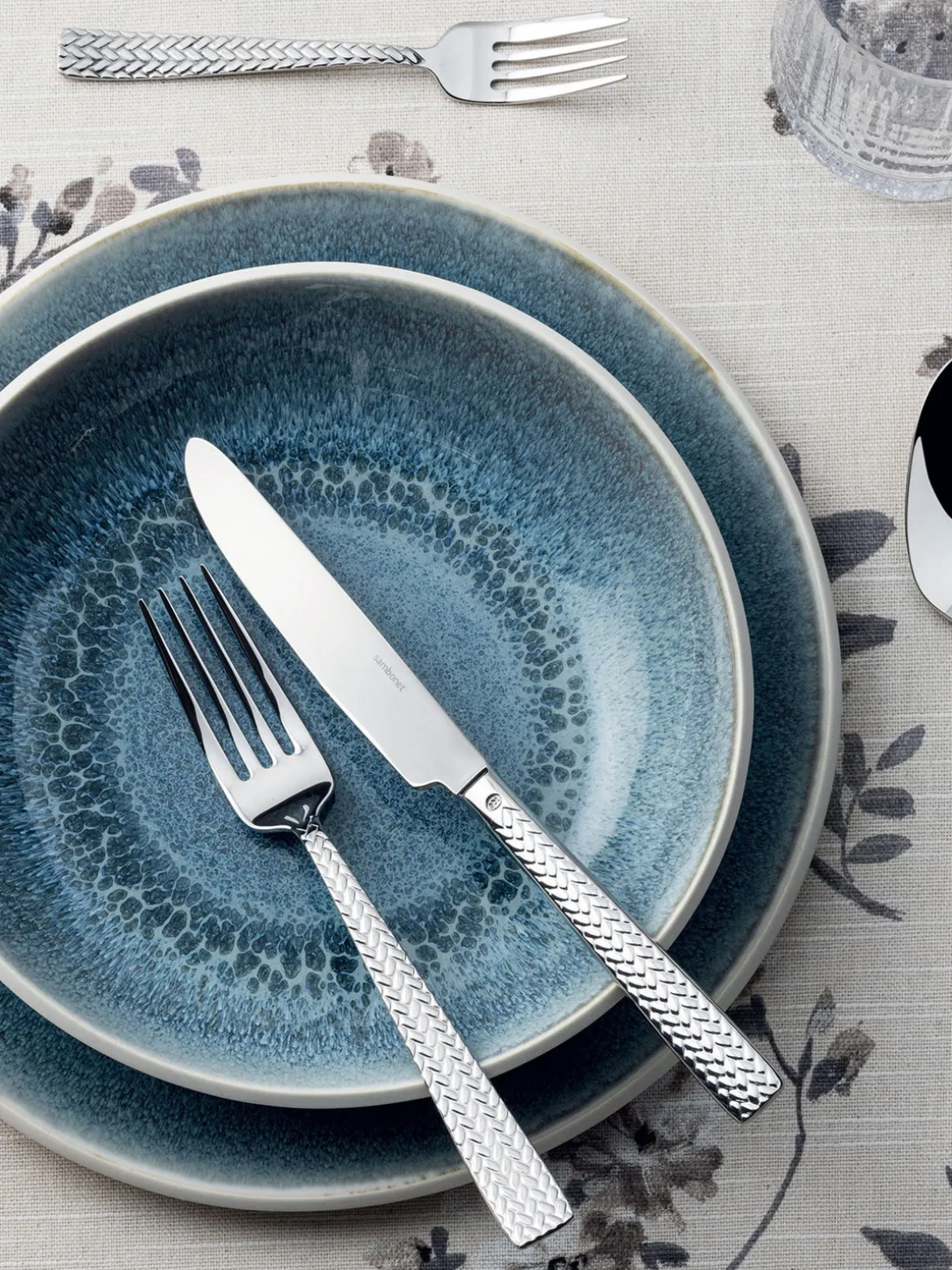 Cubertería de acero inoxidable Cortina, 6 comensales, 30 pzas.