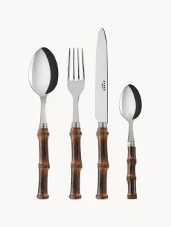 Cubertería de bambú Panda, tamaños diferentes