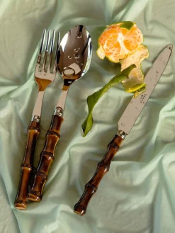 Cubertería de bambú Panda, tamaños diferentes