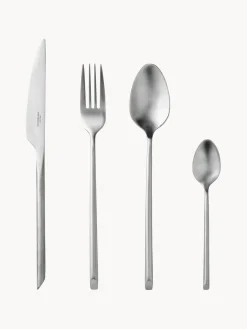 Cubiertos cepillados mate Sletten, 4 comensales (16 uds.)