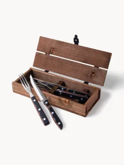 Cubiertos de bistec con caja Old Farmer, tamaños diferentes