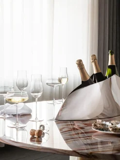 Cubitera de champán de acero inoxidable con forma orgánica Indulgence