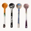 Cucharas artesanales con esmalte reactivo 70s
