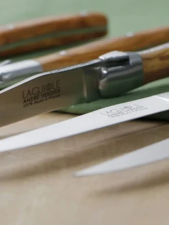 Cuchillos artesanales satinados Essentiel, 6 uds.