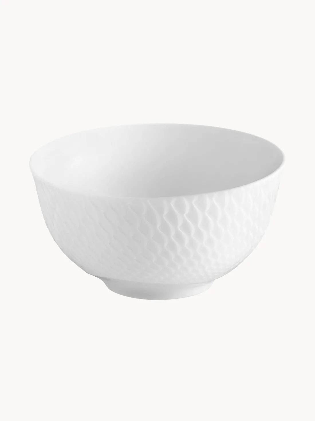 Cuenco con tapa artesanal con relieves Wellenspiel