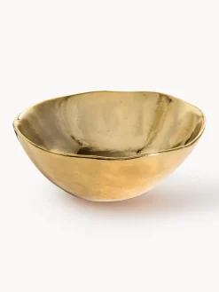Cuenco de porcelana con borde irregular dorado Edge