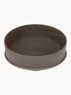 Cuenco de porcelana con esmalte reactivo Dune