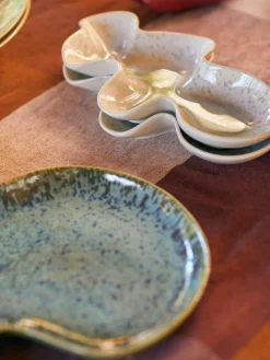 Cuenco de servir artesanal de gres Shell