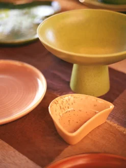 Cuenco de servir artesanal de gres Shell