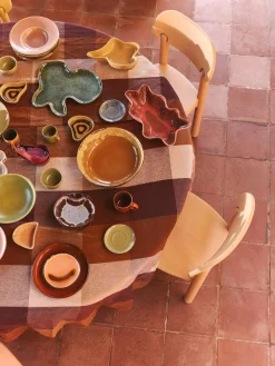 Cuenco de servir artesanal de gres Shell