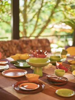 Cuenco de servir artesanal de gres Shell