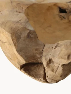 Cuenco decorativo grande de madera de teca Unikat