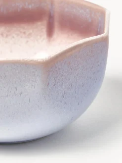 Cuencos artesanales con esmalte reactivo Vinci, 4 uds.