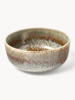 Cuencos artesanales con esmalte reactivo Danza, 4 uds.