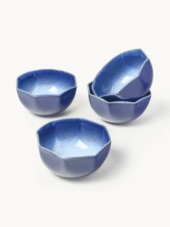 Cuencos artesanales con esmalte reactivo Vinci, 4 uds.