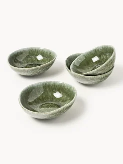 Cuencos artesanales con forma orgánica Macey, 4 uds.