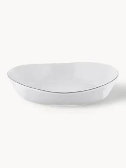 Cuencos artesanales de porcelana Salt, Ø 20 cm, 2 uds.