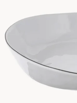 Cuencos artesanales de porcelana Salt, Ø 20 cm, 2 uds.