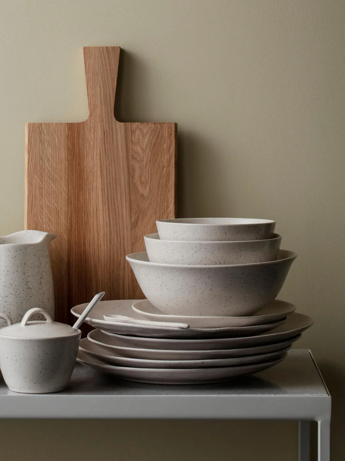 Cuencos artesanales Nordic Vanilla, 4 uds.