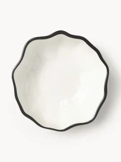 Cuencos de porcelana con volantes Bia, 4 uds.