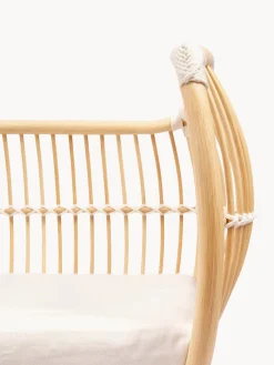 Cuna artesanal de ratán ajustable en altura Martha