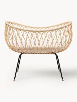 Cuna artesanal de ratán Emil